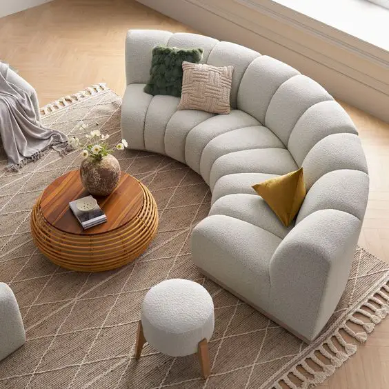 Transform Your Space with Elegant Curved Sofas - Modern & Chic Designs