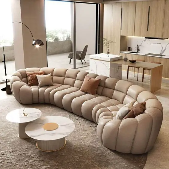 Transform Your Space with Elegant Curved Sofas - Modern & Chic Designs