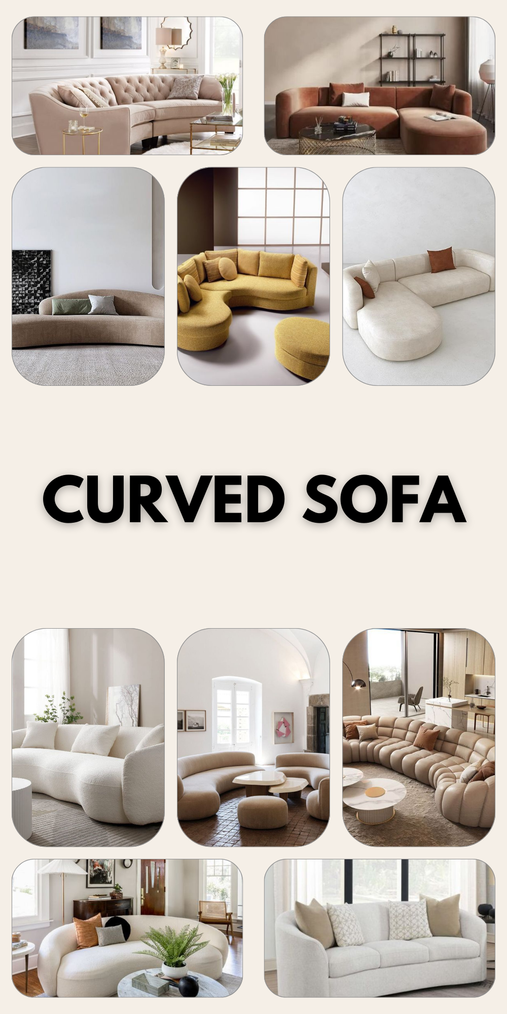 Transform Your Space with Elegant Curved Sofas – Modern & Chic Designs ...