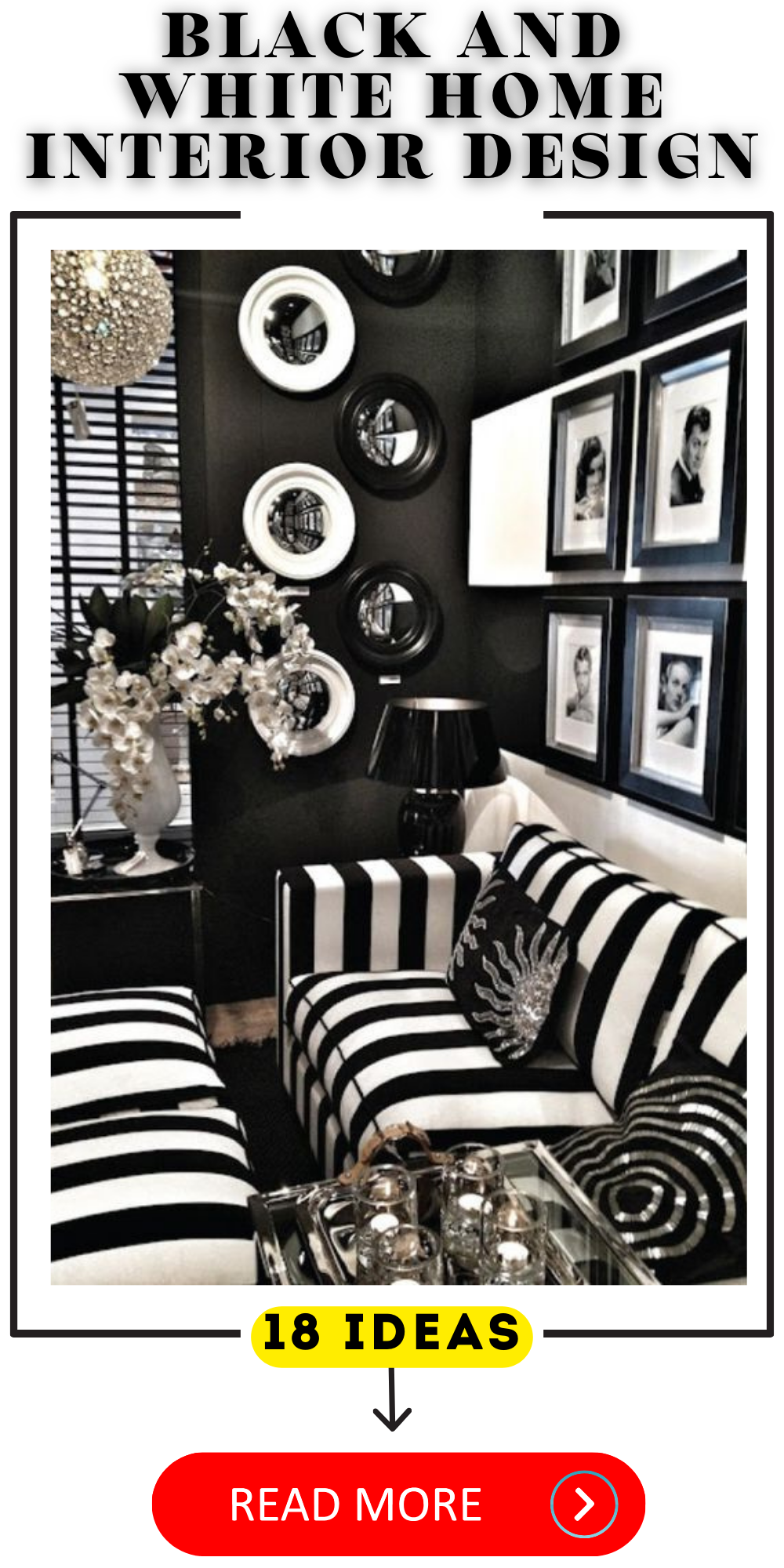 Explore Elegant Black & White Home Designs: Modern, Nordic & Luxe Interiors