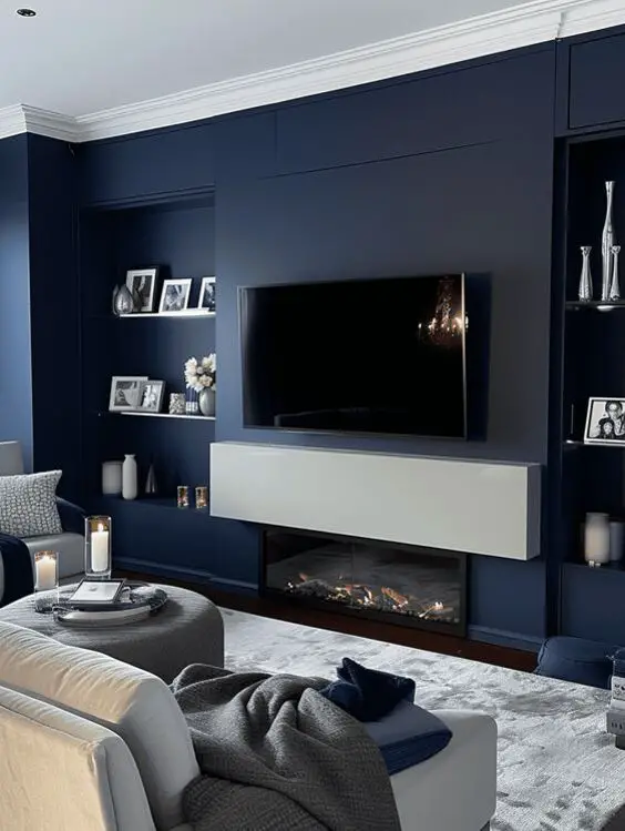 Elevate Your Space with Chic Dark Blue Living Room Decor Ideas