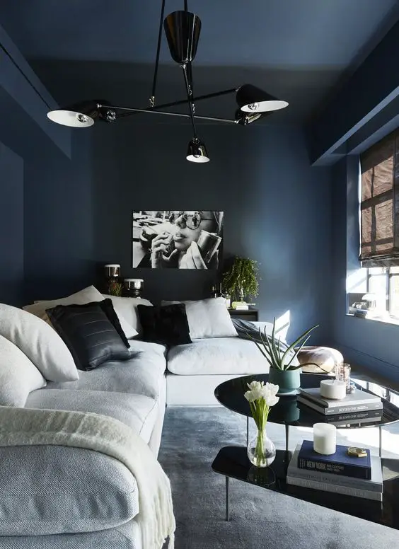 Elevate Your Space with Chic Dark Blue Living Room Decor Ideas