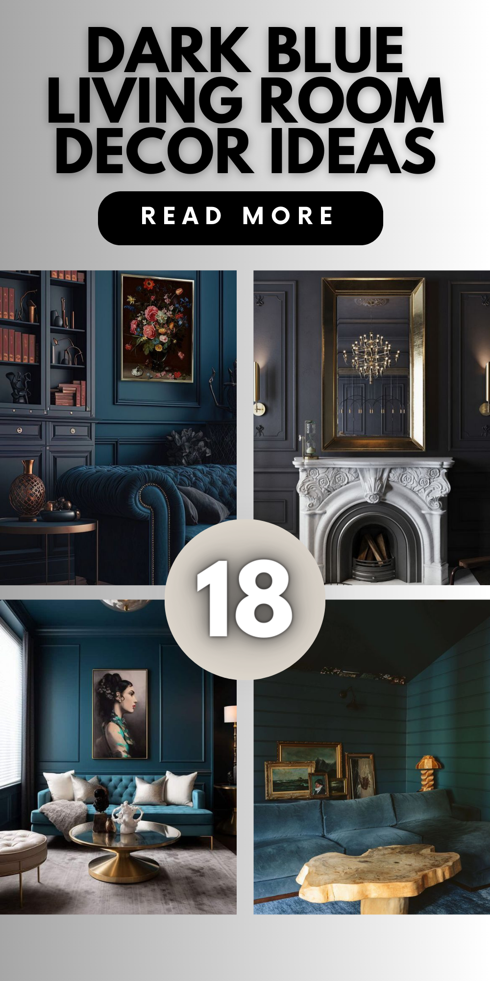 Elevate Your Space with Chic Dark Blue Living Room Decor Ideas