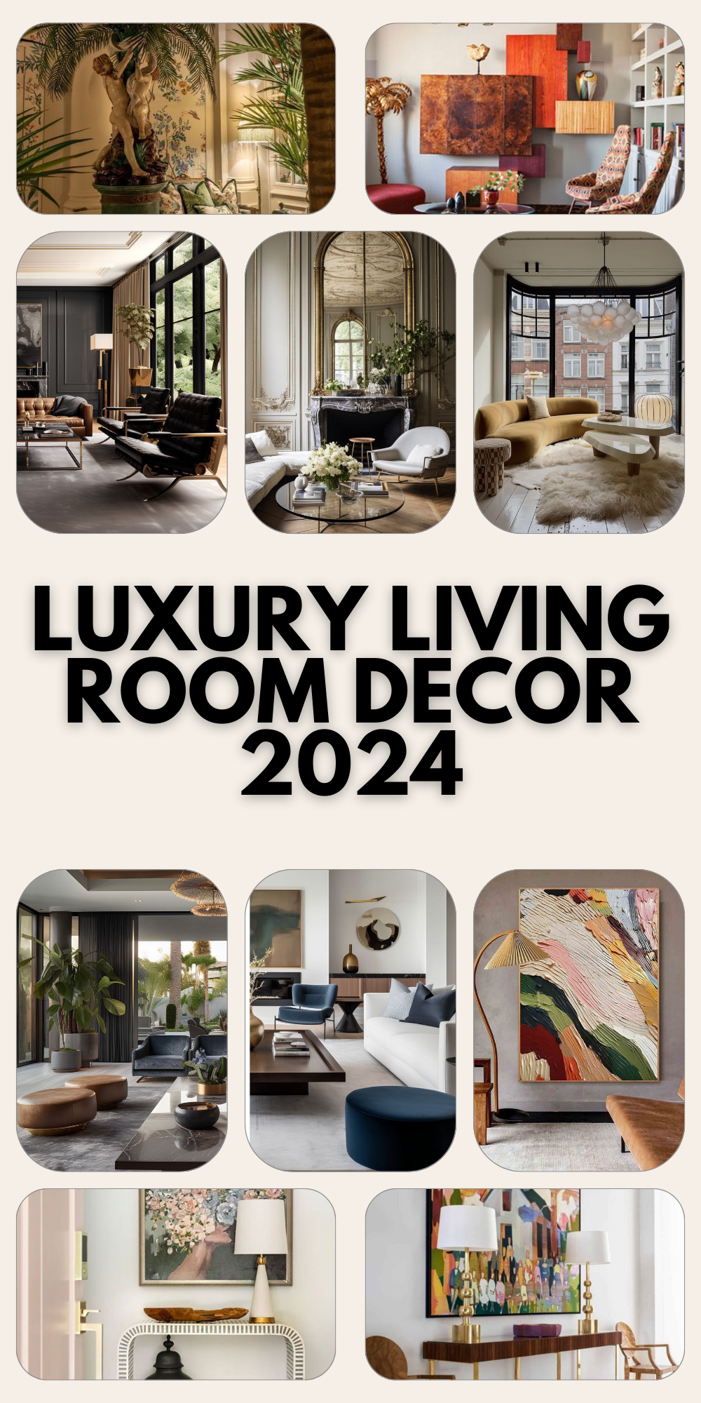 Explore 2024 Luxury Living Room Decor Trends: Glamour & Elegance ...