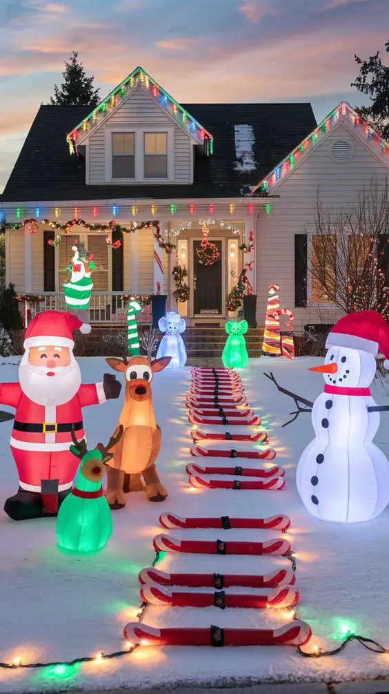 Holiday Outdoor Decor Ideas 2025 – Christmas Lights & Planters