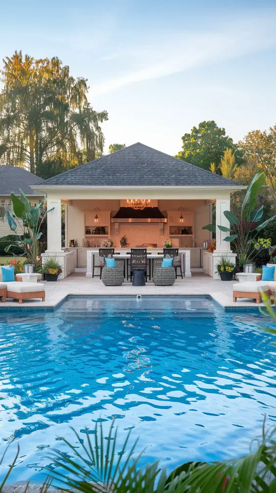 Stunning Pool Pavilion Ideas for Outdoor Living - Modern & Rustic Styles