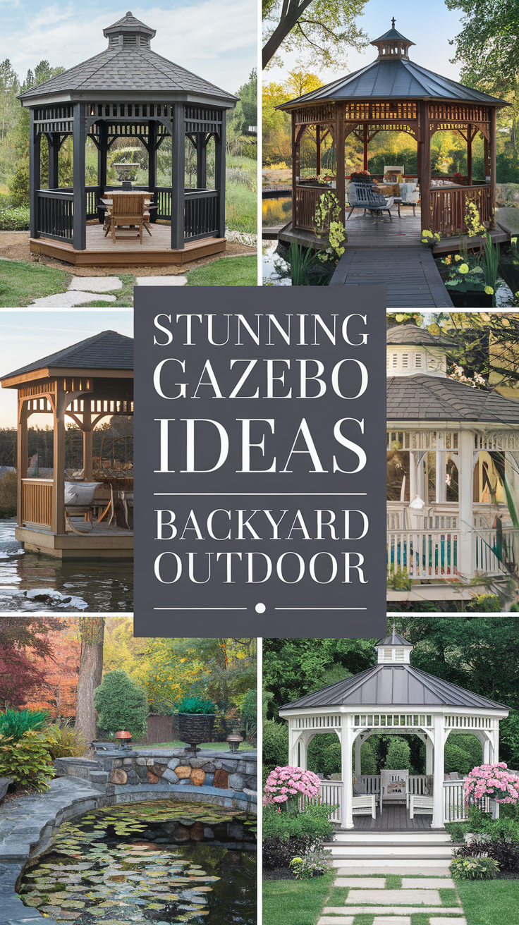 Stunning Gazebo Ideas Backyard Outdoor for a Dreamy Escape – plixro.com